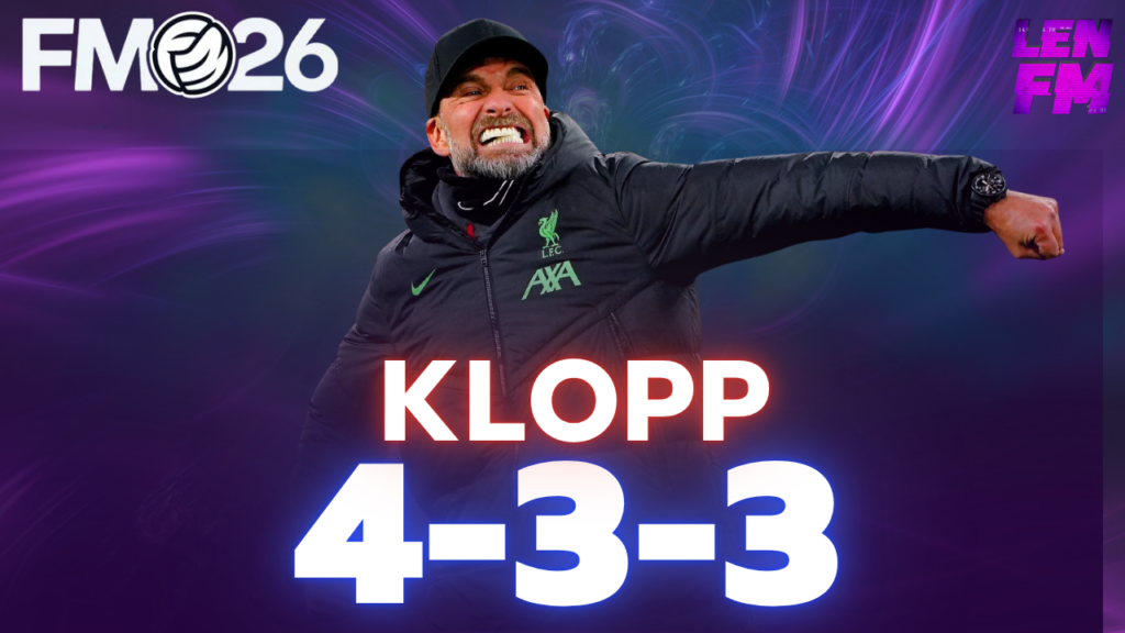 FM26 Tactics Klopp 433 Formation